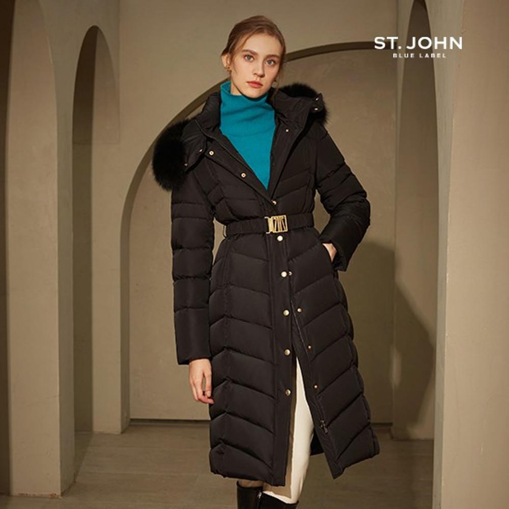 [센존블루라벨] 프리미엄 롱 헝가리 구스다운 코트