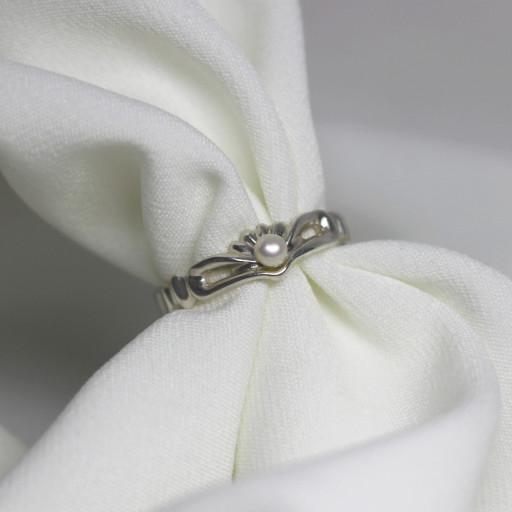 Beading 담수진주💕 은반지(925)