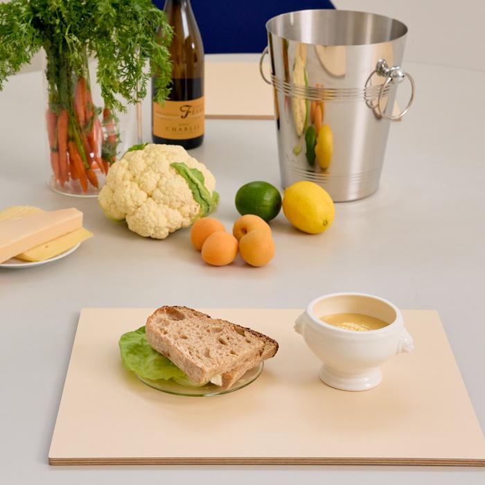 [2SET] 자작나무 테이블 매트 BIRCH WOOD HPL TABLE MAT (3 COLORS)