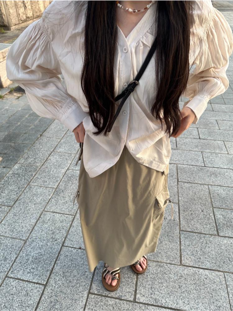 오버핏 빈티지 무드 루즈핏 블라우스