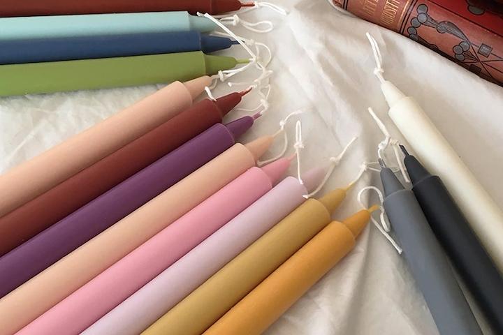 테이퍼 오브제 캔들 16color 막대 향초 인테리어 집꾸미기 소품