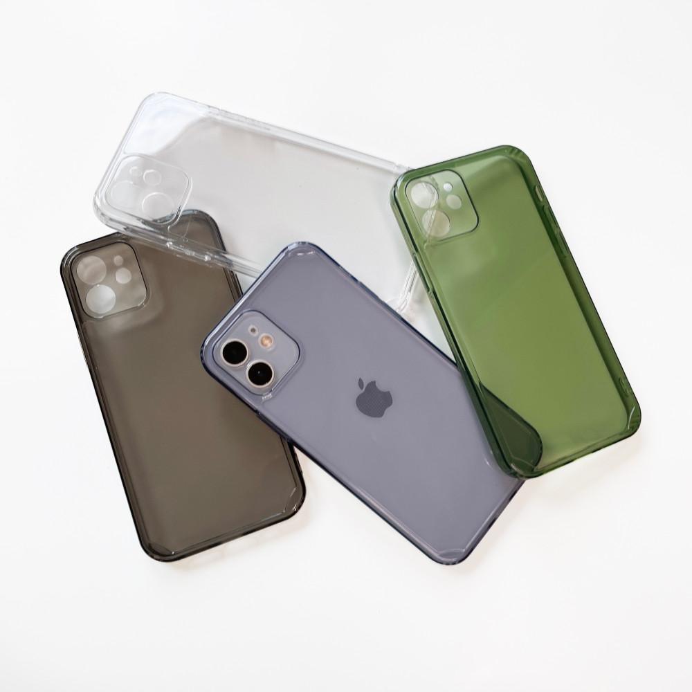 오펜트 (1+1) 아이폰 투명 TPU 컬러 젤 케이스