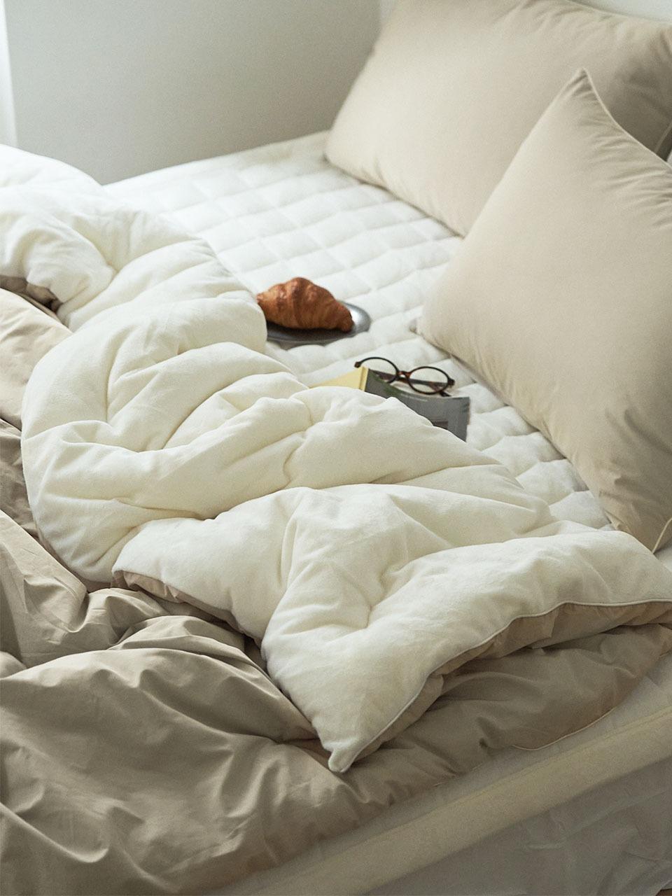 데이 고밀도 60수면 자가발열 밍크 극세사 호텔 차렵이불  SS/Q