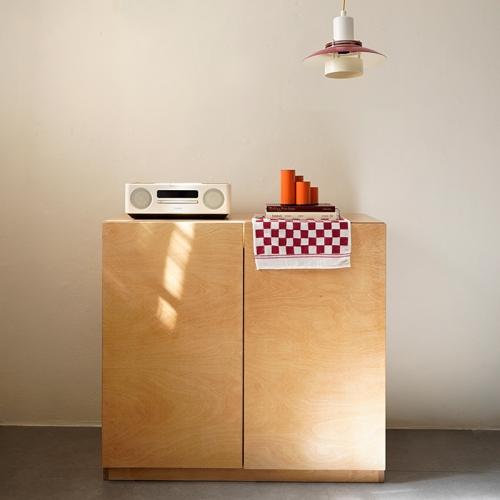 스칸자작양문수납장