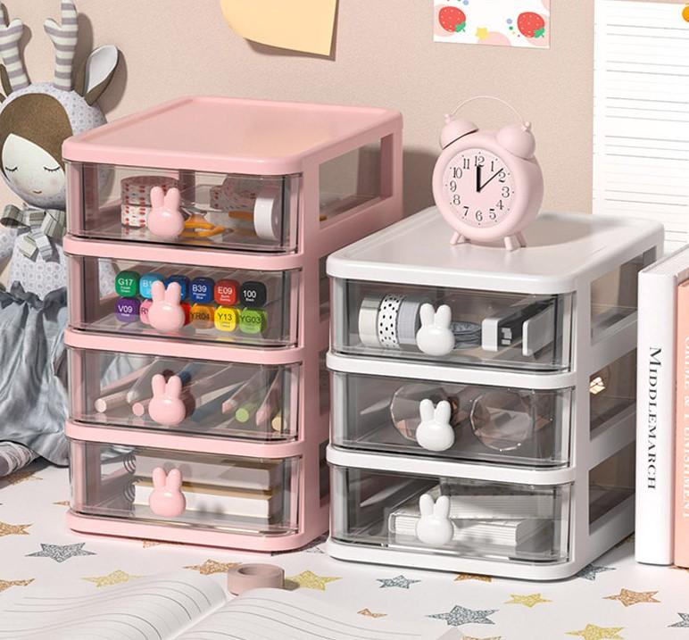 토끼 화장품 문구 책상 미니 수납함 정리함 서랍 방꾸미기