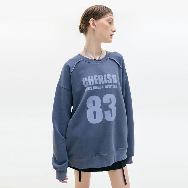 LX PIGMENT SWEATSHIRT(NAVY)