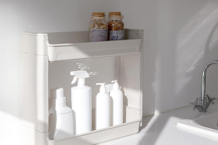 이동식 틈새수납장 수납선반 2단