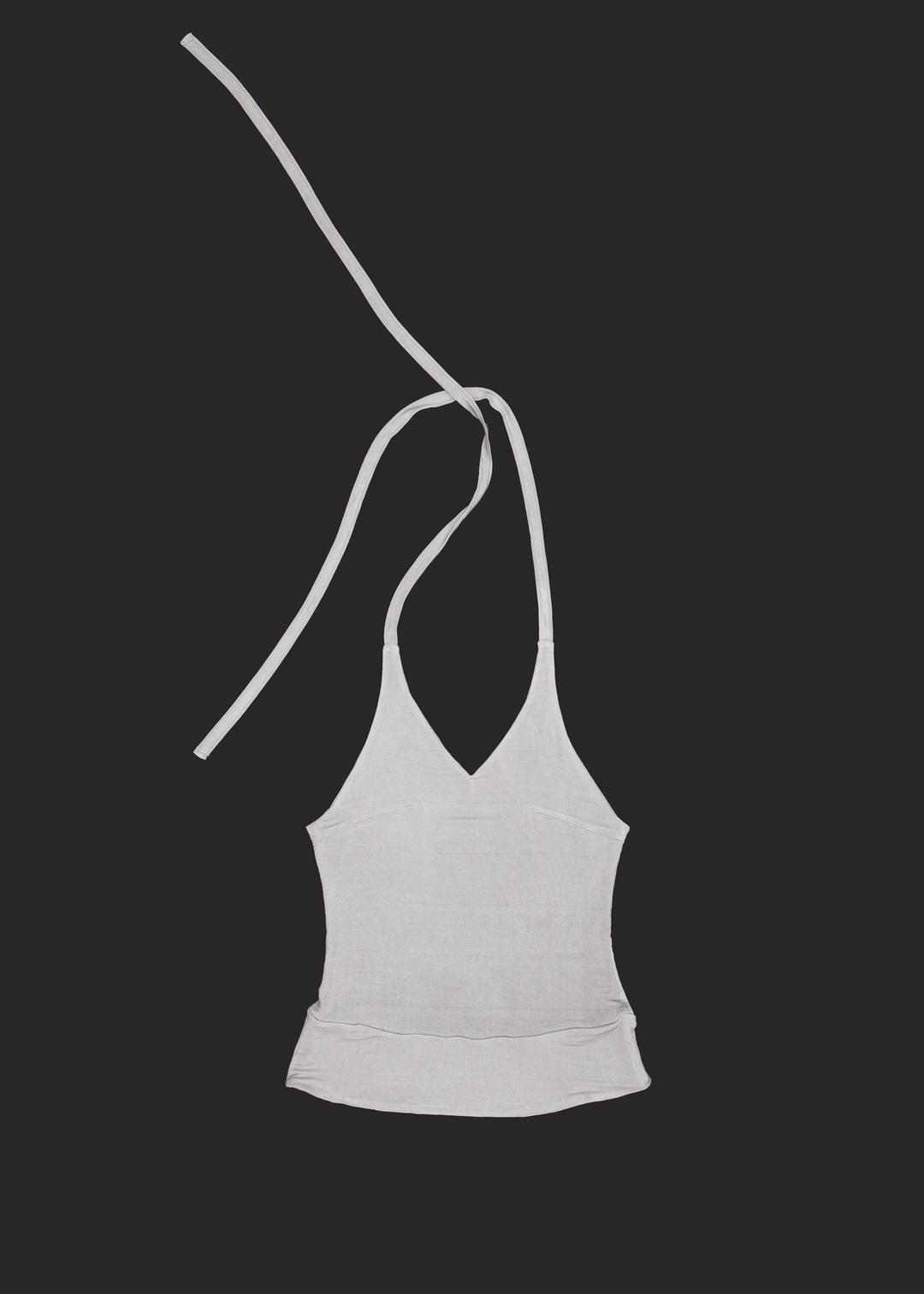 BLOCK HALTER T in ice gray