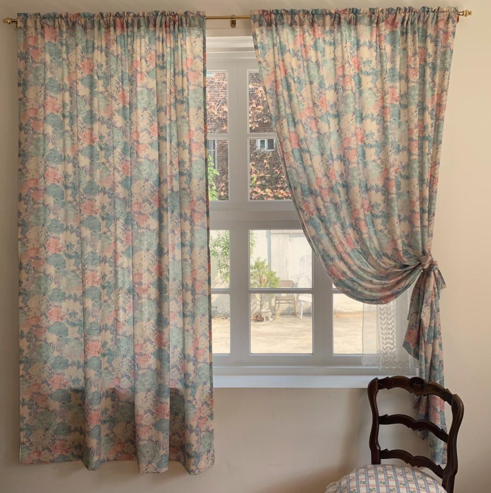 faded floral fabric