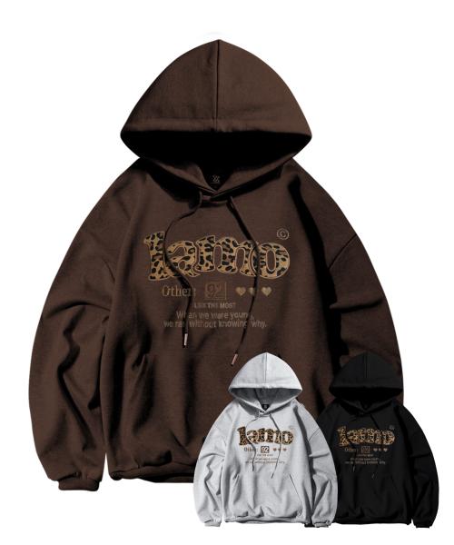 라모 레오파드 스웨트 오버 후디 3colors