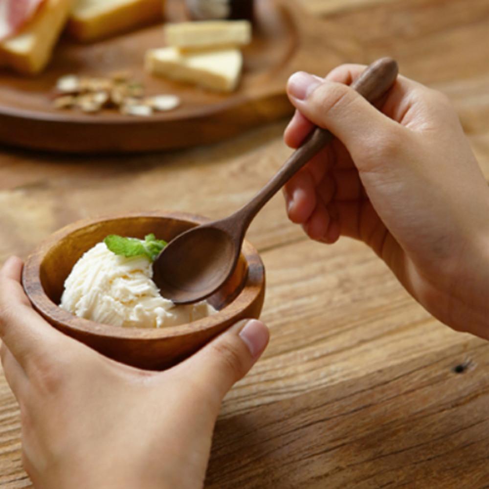 월넛 키친툴 나무숟가락 간식 디저트 요거트스푼