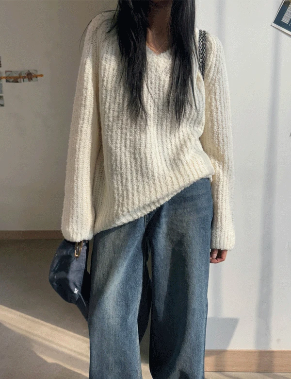 오브네 부클 니트