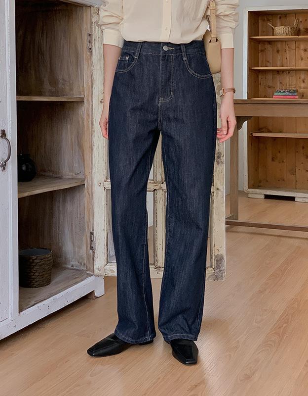 체느 생지 데님 팬츠