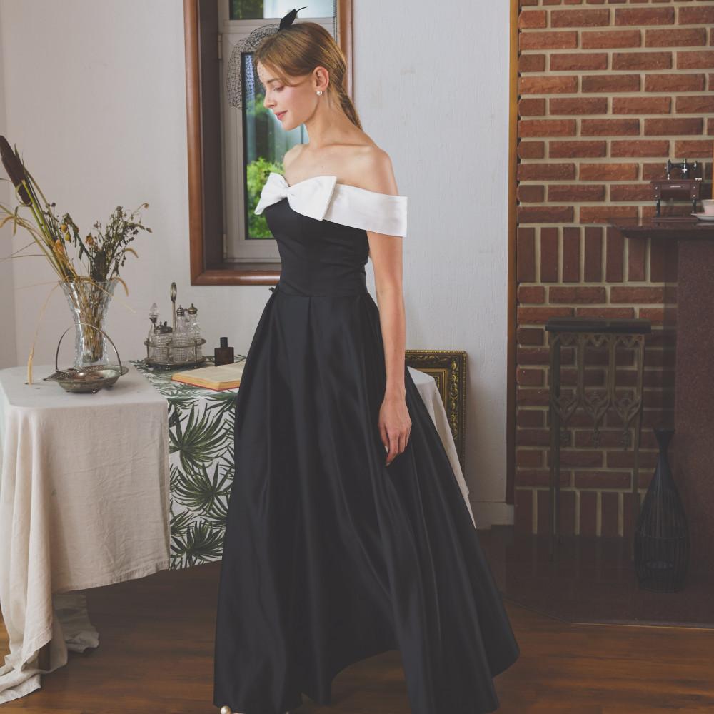 슈가 드레스 대여 셀프 블랙 웨딩 촬영 결혼식2부 피로연 드레스 - 위시버킷