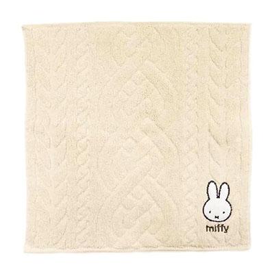 미피(miffy) 니트풍 손수건, 미니타올, 핸드타올(Vanilla)