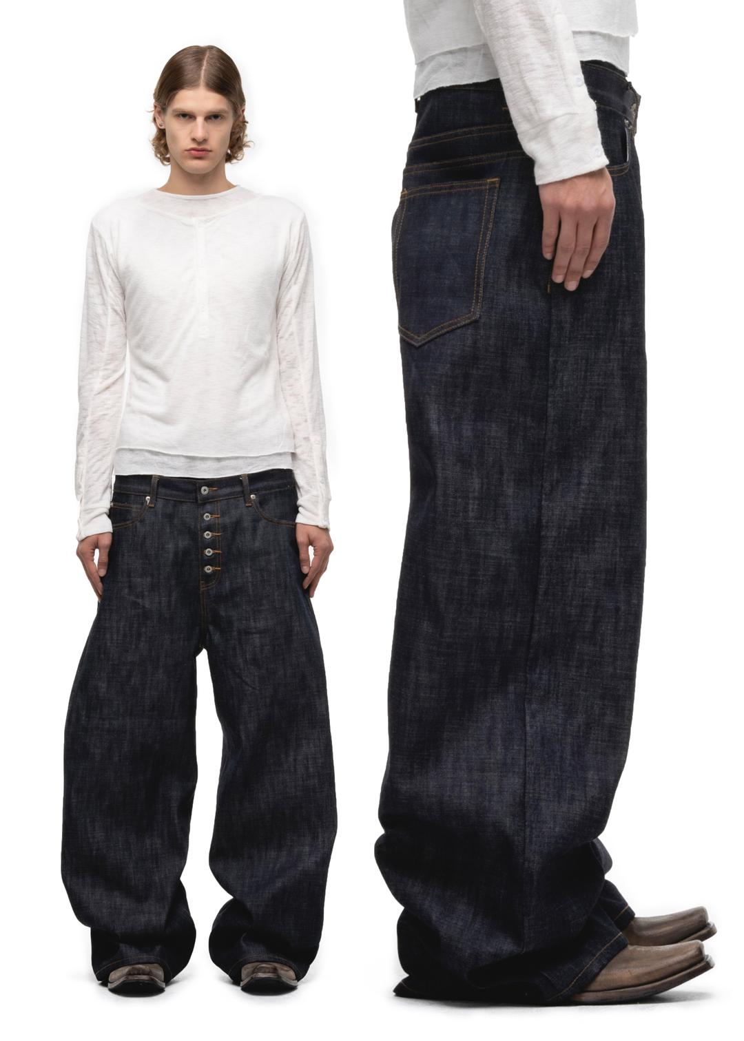 RAW DENIM JAPANESE LOOSE FIT BLUE - MEDIUM