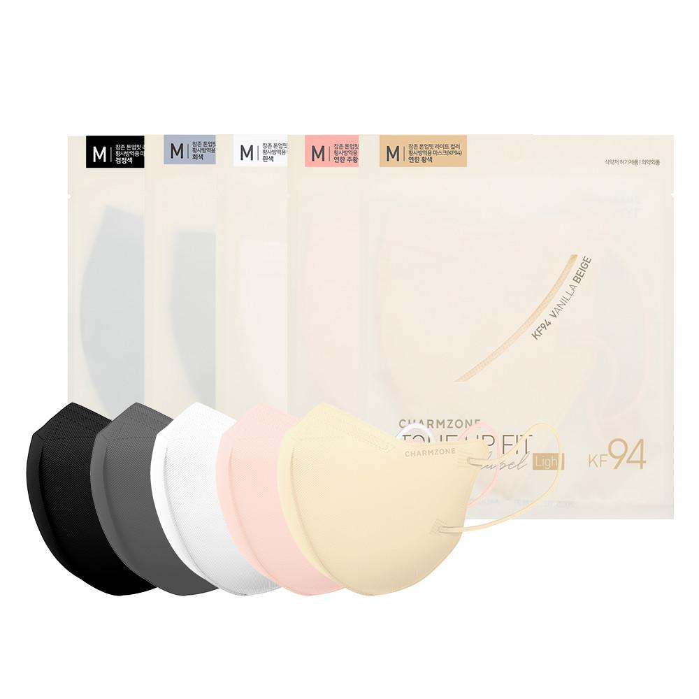 참존 톤업핏 블랙라벨 라이트 KF94 5매 체험키트