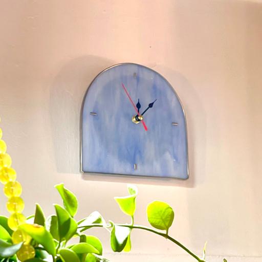 블루밍 스테인드글라스 벽시계