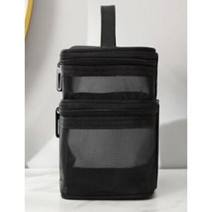 디오셀 깔끔정리 매쉬 2단 화장품 파우치