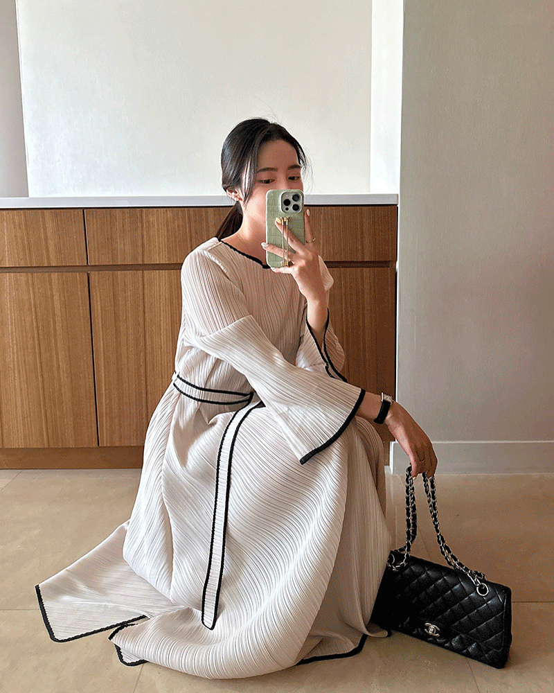 플레어 플리츠 드레스 [규리강력추천]