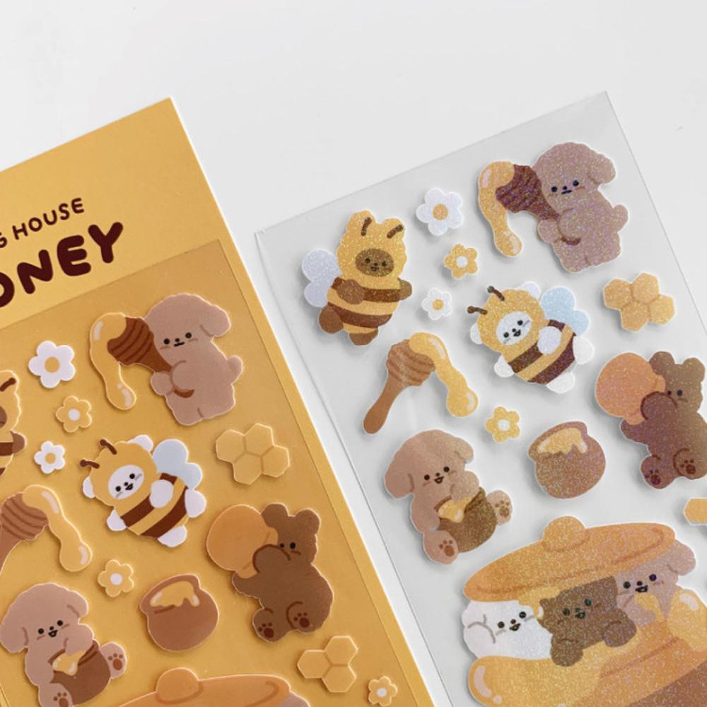 몽하우스 허니 꿀 씰스티커