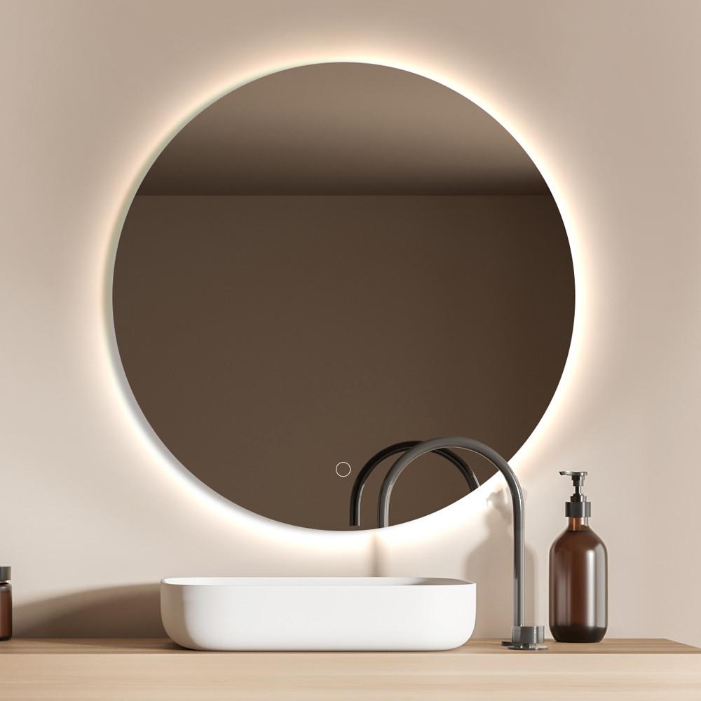 LED 원형 간접 조명 미용실 화장대 욕실 인테리어 세면대 거울 벽거울 벽면 주문 제작