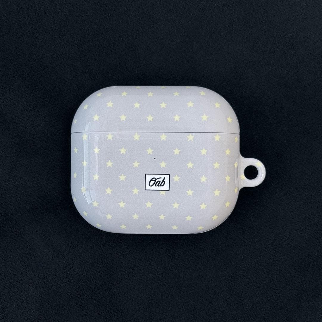 milky airpods case (gray)
