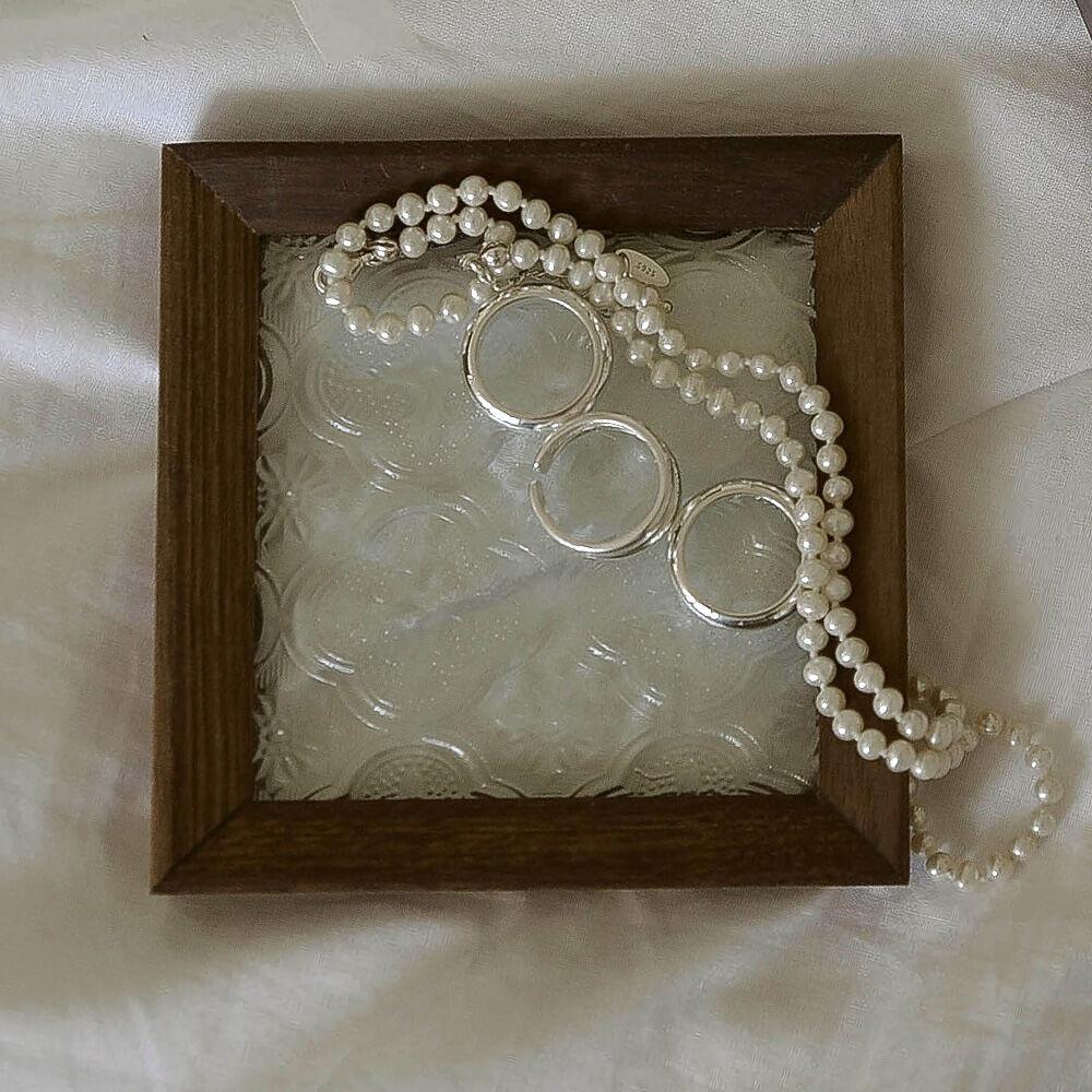 우드플로라미니트레이  #Wood flora glass mini tray (2Type)