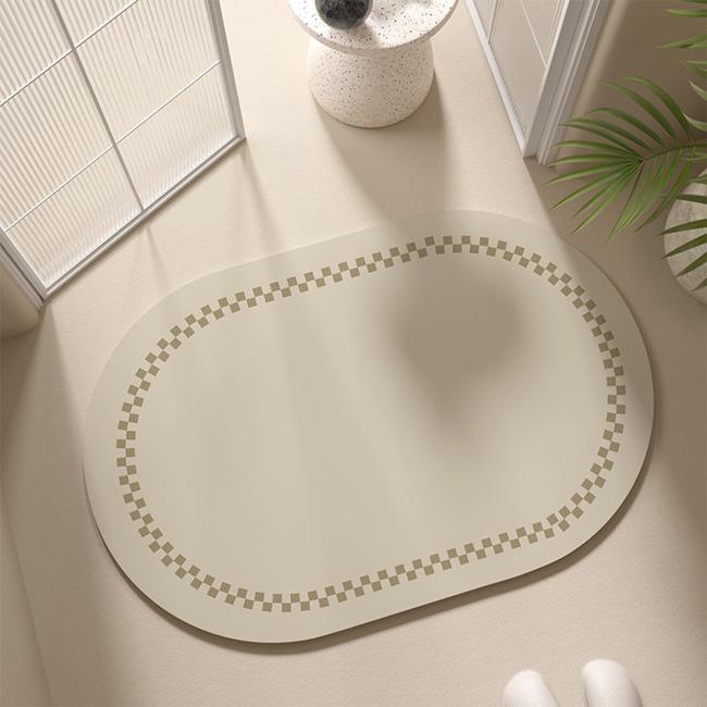 웜톤무드 소프트 규조토발매트 빨아쓰는 욕실 화장실 매트 4size