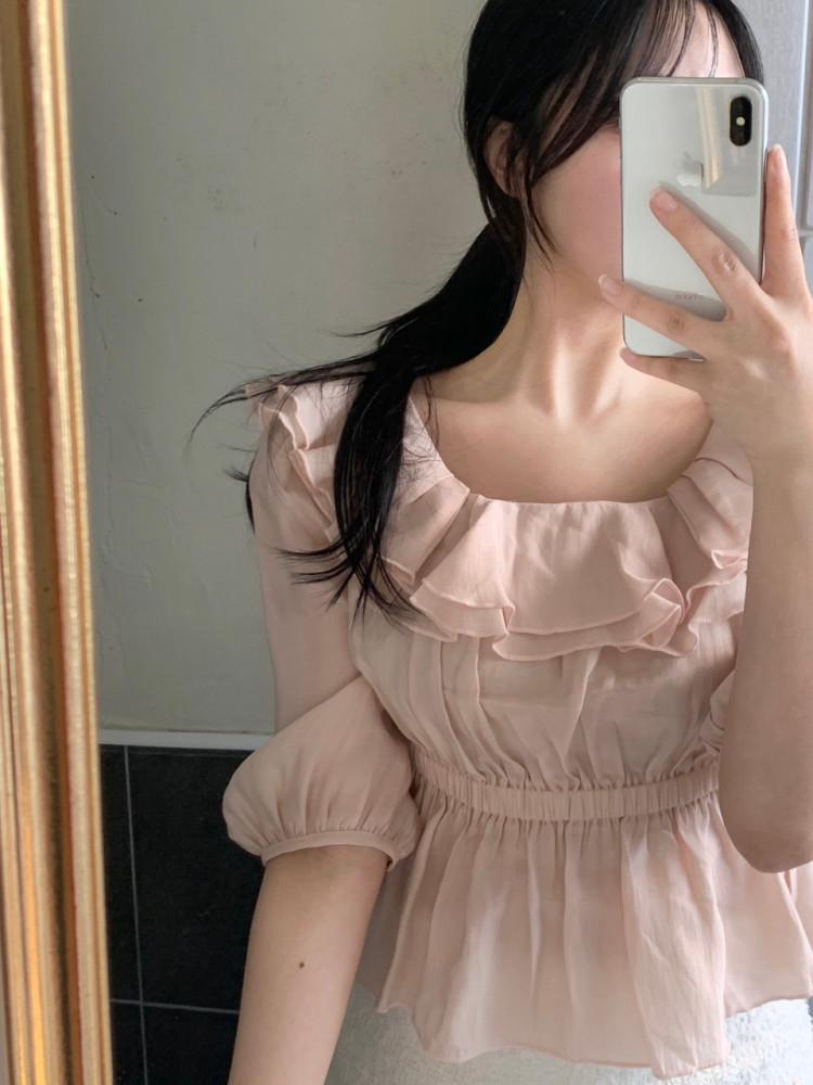 Rime Frill Bl 라임 프릴 블라우스 : RENIV 레니브