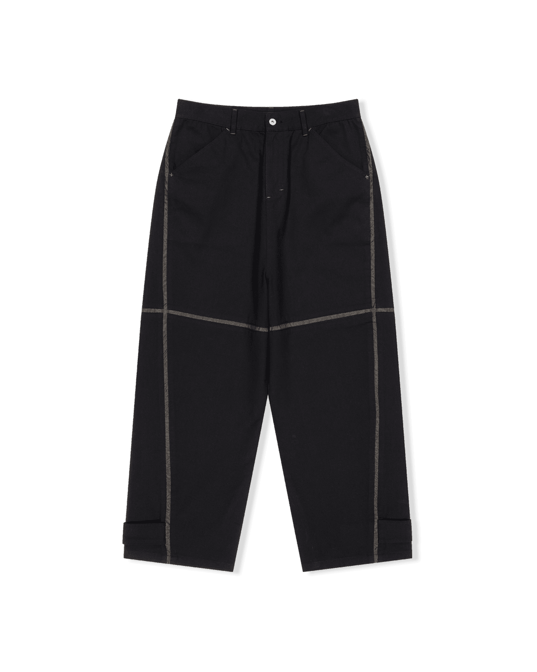 Paneled Chino Pants Black