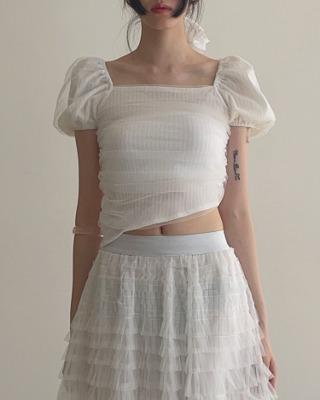 angel puff sha half tee (3color)