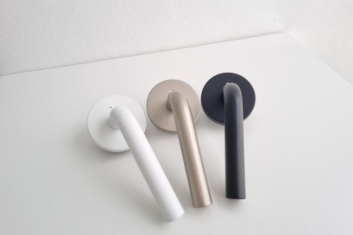 버튼형 방문손잡이 AFL-1112 (3color) 모던 심플 문손잡이