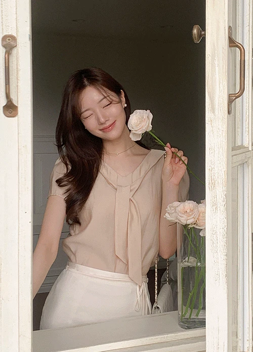 [출근룩/하객룩] 엔느 타이 블라우스(3colors)