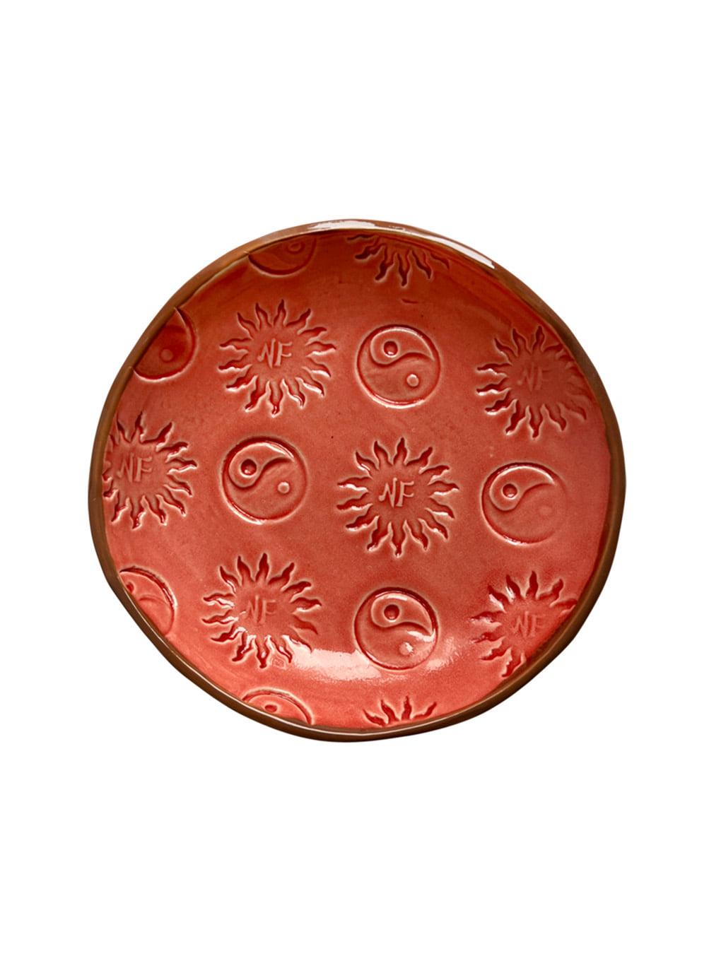 Sun stamp dish (Red)