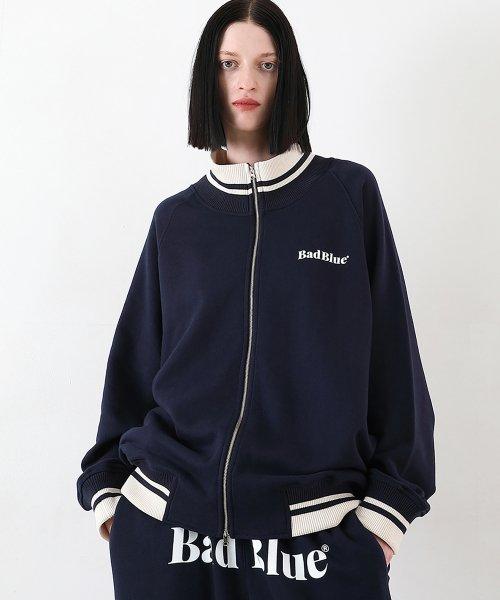 Logo Zipup Jersey Navy