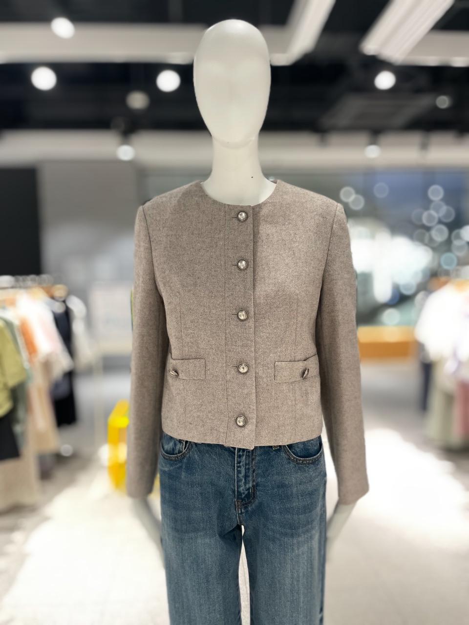 [온앤온] 노카라 울 블렌딩 자켓 NJW3SJ2130