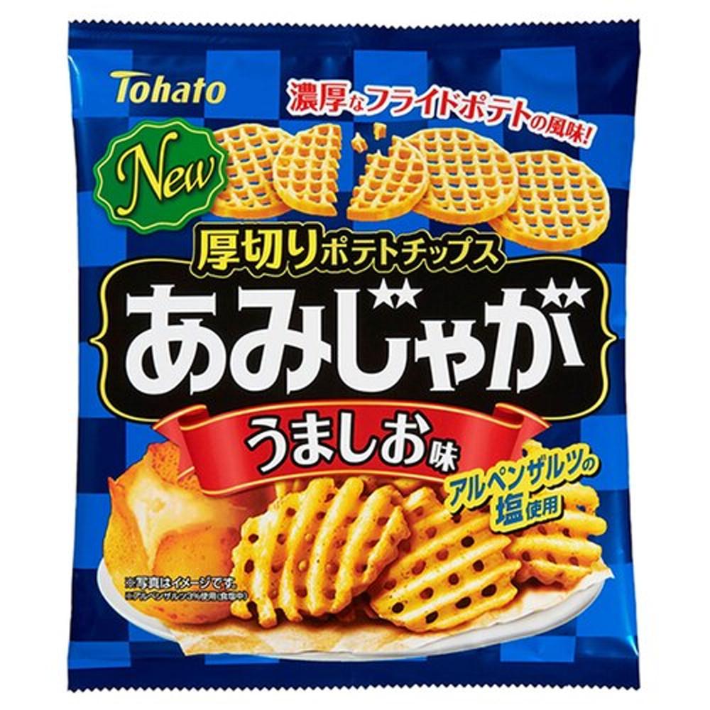 TOHATO 토하토 아미자가 소금맛 감자칩 60g 일본과자