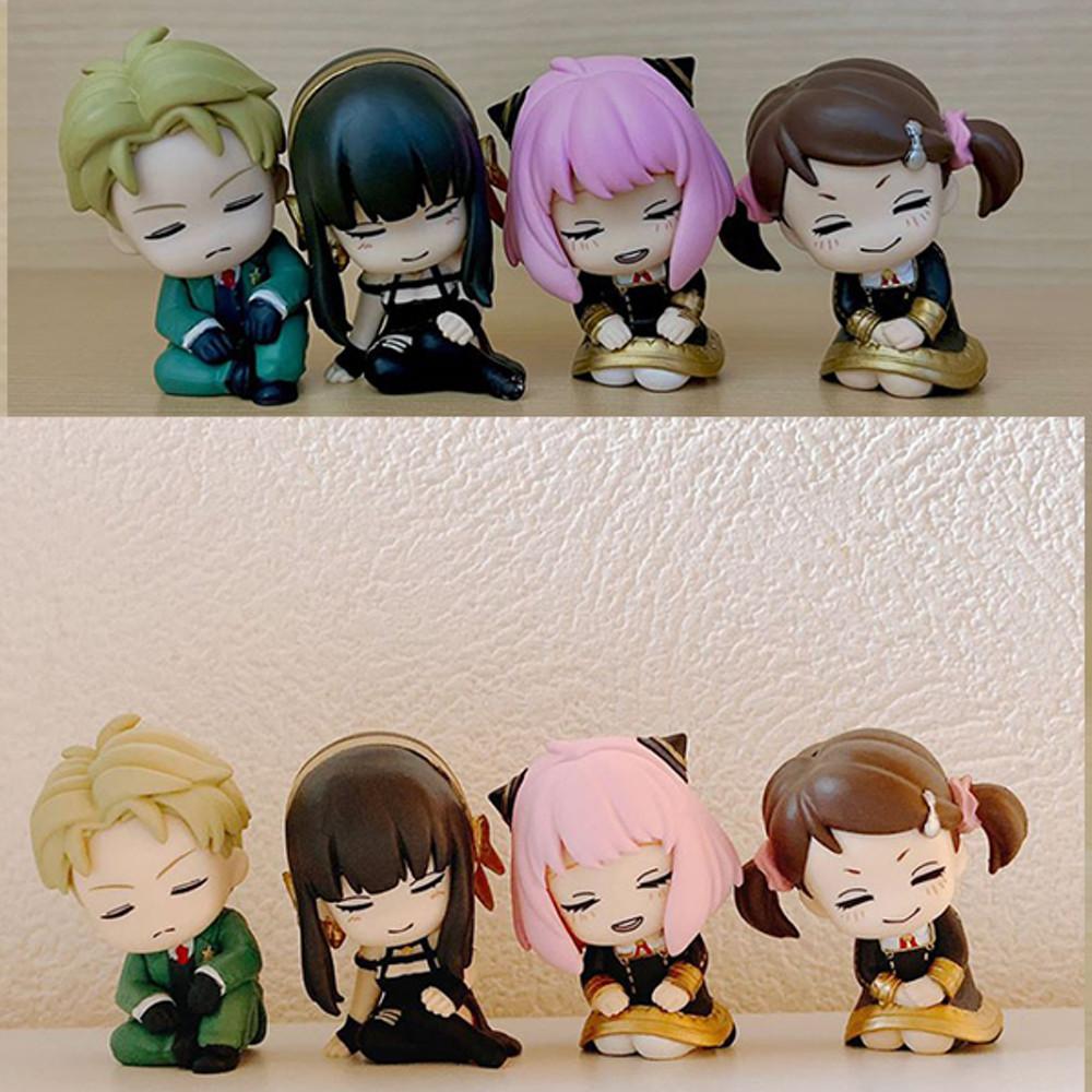 타카라토미 스파이 패밀리 아냐 요르 로이드 포저 어깨 쿵 피규어 가챠 4종세트