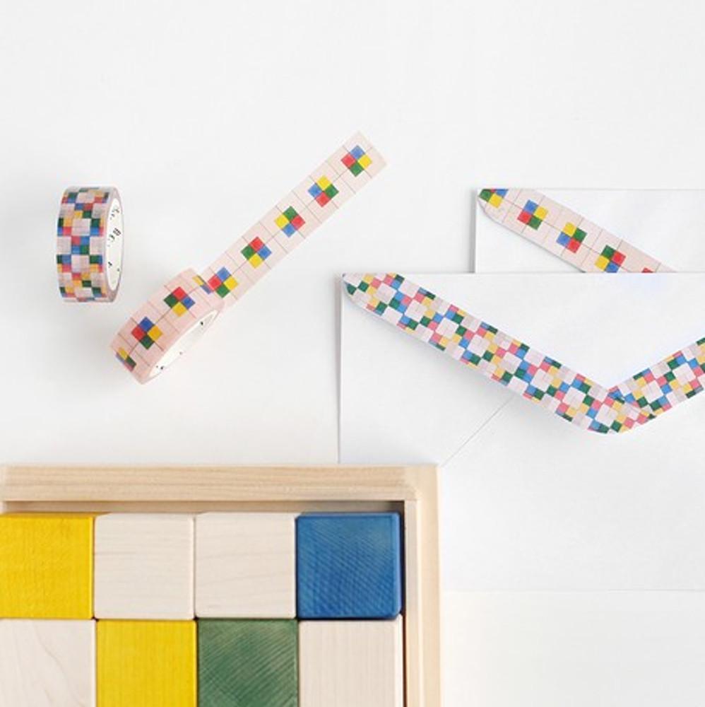 BGM 마스킹테이프 Collaboration bico 4종 15mm 데코 마테