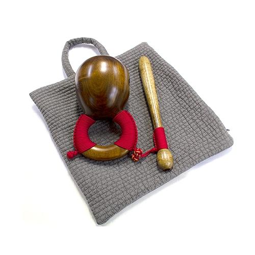 3치 매듭목탁 (목탁가방 포함)