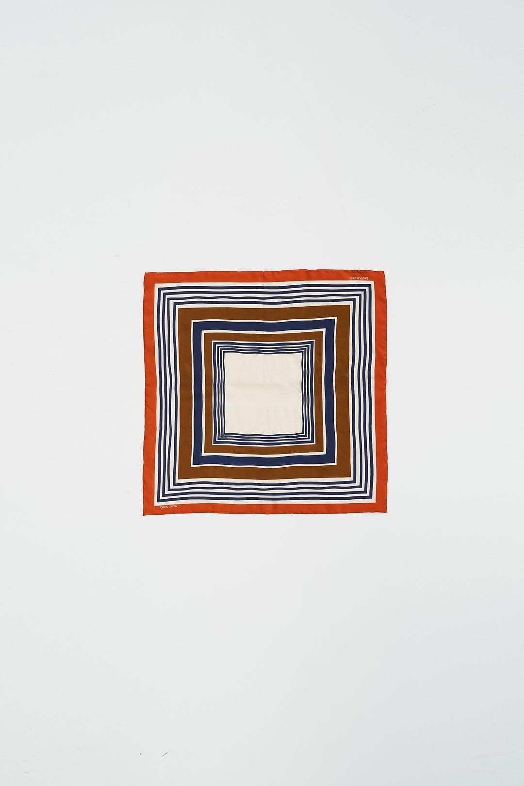 100% Silk Printed Scarf (red)