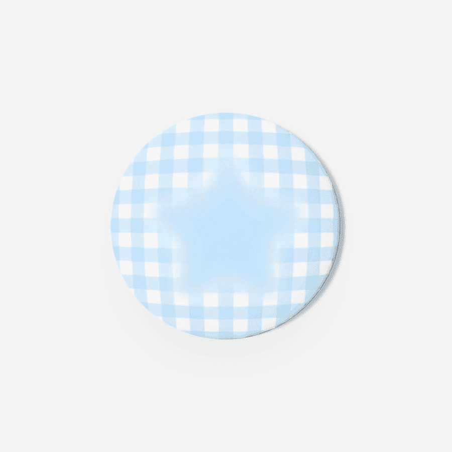 ★ Blue Blurry Can Badge  ㅣ 마플샵