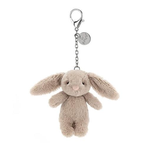 bashful  bunny beige bag charm