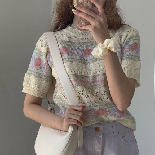 ROSE PUNCHING LOVELY MINI KNIT