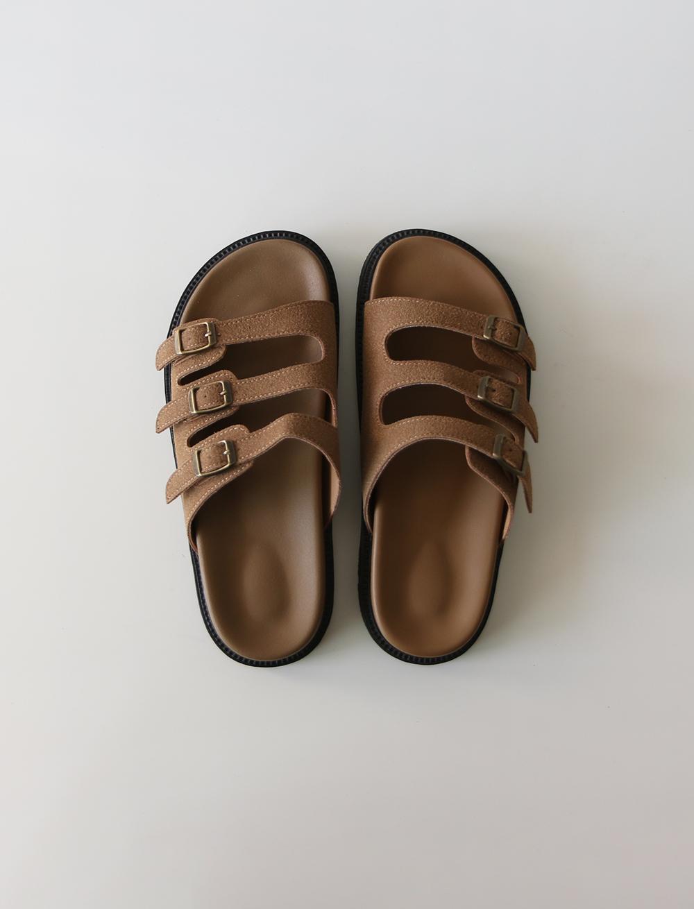 트리오 버클 슬리퍼 (3c)