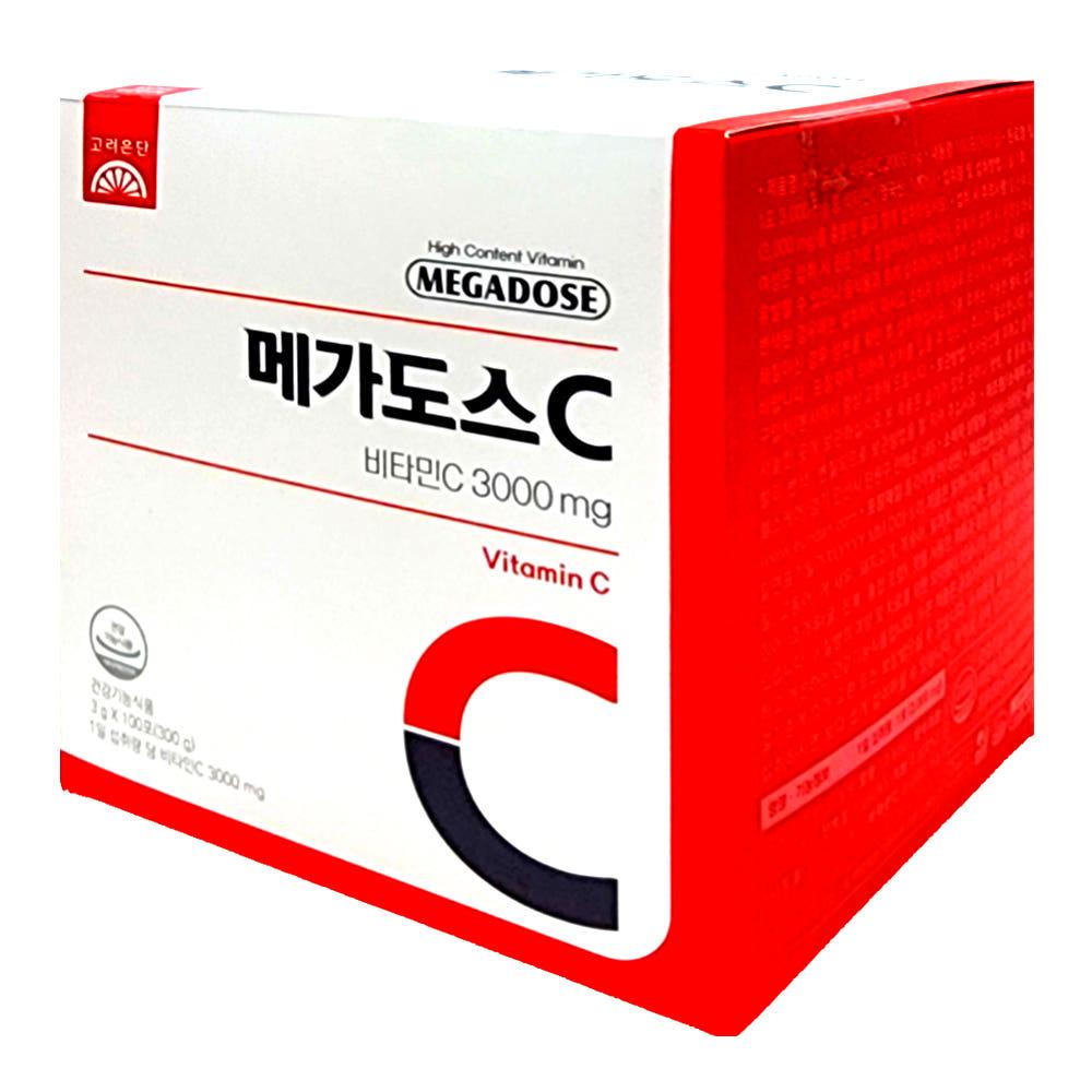고려은단 메가도스3000 고함량 비타민씨 고용량 분말 가루 스틱 영국산비타민C 2개월