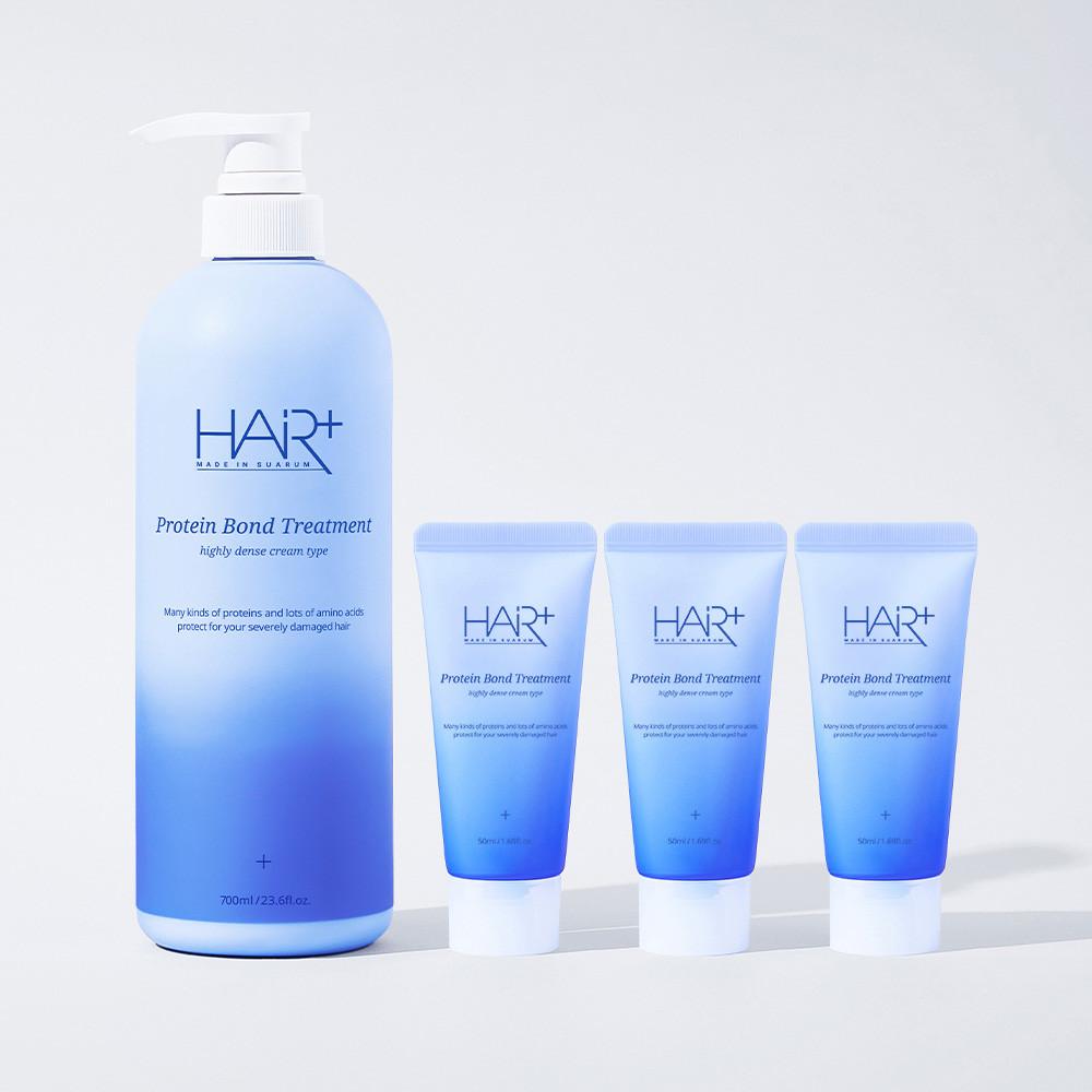 헤어플러스 NEW 단백질 본드 트리트먼트 700ml+50ml 3개