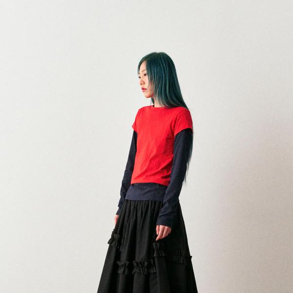 RUFFLE SKIRT (BLACK)