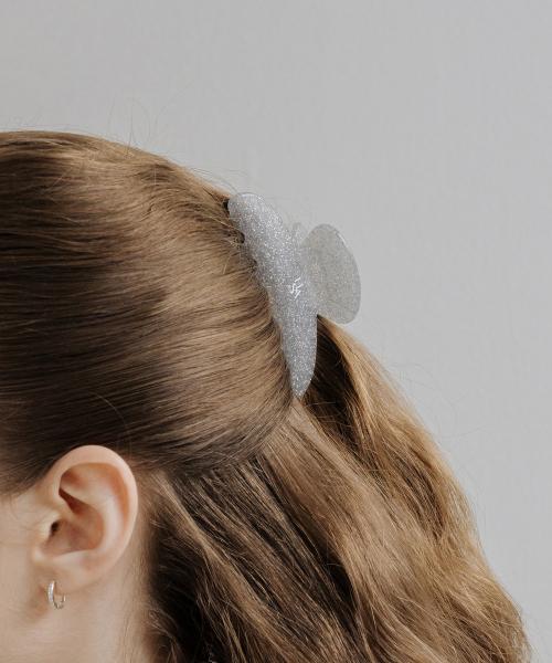HTY025 Round glitter hair clip